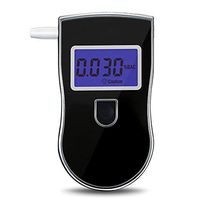 Bigens Breathing Alcohol Detector Drunk Driving Checking Device Air Type Alcohol Detector with Replaceable Mouthpieces