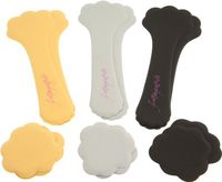 Foot Petals Tip Toes & Killer Kushionz 3-Pair Combo Pack, Black Iris/Buttercup/Silver Rose