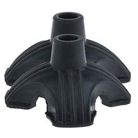 2X Self Standing Quad Rubber Replacement Tip Base for Senior Cane Walking Stick Crutches 7/8 Inch