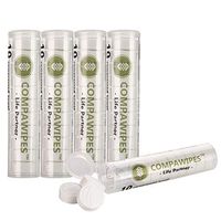 Toilet Paper Tablets Compressed Towels - Camping Toilet Paper Travel Wipes Coin Tissues 50 Pack with 5 Carrying Cases