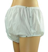 ObboMed® MT-3310 Snap-On Reusable Washable Underwear, Waterproof Incontinent Underpants, Cover-up Diaper for Patients, Elders, Adult Men and Women – White (S: 22-28 inches)