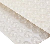 50Pcs Clear Self-adhesive Sound Dampening Rubber Bumpers Pads for Silencing Closing Doors ,Cabinets,Home Improvement.
