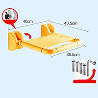 Shower seat,Folding seats Changing shoes Anti-skidding Toilet armrest Old people Safety wall stool Bathroom stool For bathroom Entrance Corridor-H