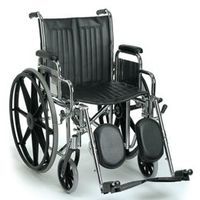 Guardian Easy Care 2000 Wheelchair - 16"W, Removable Desk Arms, Swingaway Elevating Legrests