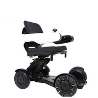 Electric Wheelchair Compact Intelligent Folding Carry Convenience Bluetooth Link Remote Control 360° Rotation Dual Motor Motorized Wheelchair (Manual/Electric Dual Mode Switch) Suitable for Disabled