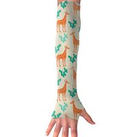 QG ZZX Giraffes and Cactu Unisex Compression Arm Sleeves UV Protection Performance Arm Sleeve - for Outdoor Sports Baseball,Basketball,Football (1 Pair)