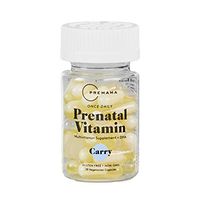 Premama Prenatal Vegan Vitamin Capsules | DHA Iron Folate Fertility Support Vitamins | Non GMO, Gluten Free, Vegetarian Womens Daily Multivitamin Supplement, Choline for Brain Development | 28 Count