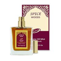 Spice Woods Perfume Oil Mist (no alcohol spray) - Essential Oils and Clean Beauty Hypoallergenic Vegan Perfumes for Women and Men by Zoha Fragrances, 50 ml / 1.7 fl Oz