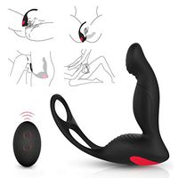 Male Vibrating Pröstátê Massager À-n-âl Sexin Toys G ~ Spôt À-n-âl B-û-tt Plug with Wireless Remote Mens Rechargeable 7 Speed