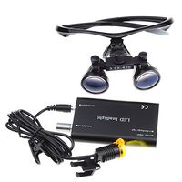 APHRODITE Surgical Medical Binocular Loupes 3.5X420mm LED Head Light Lamp Magnifier