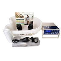 Ionic Foot Bath Detox Machine Holiday Gift Negative Hydrogen System by Healcity with Professional Tub Basin 10 Liners
