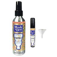 Sani 360 MaskaDoo Toilet Deodorizer Spray - As Seen On TV - Portable Toilet Odor Neutralizer Spray 6oz Bottle with 5ml Refill and Funnel, Citrus Peppermint Scent