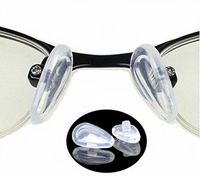 10Pairs/20pcs Air Chamber Silicone Nose Pads Screw-in Push-in for Eyeglasses Eyewear Glasses Accessories(14MM)