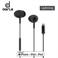 in-Ear Lightning Earphones Earbuds Headphones-Mic and Volume Remote and Noise Isolation, MFI-Certified, Compatible with iPhone X/XS/XR/XS Max, 7/7P, 8/8P iPad, iPod