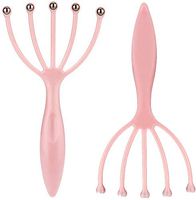 2 Pack Head Massager,Protable Hand Held Scalp Massager for Stress Relax, for Deep Relaxation & Stress Reduction in The Office Home SPA Father's Day and Mother's Day Gifts (Pink(2 Pack))
