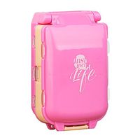 HOLLY TRIP Portable Travel Pill Box Case Organizer, Weekly 7 Day Plastic Medicine Vitamin Holder Container 8 Compartment, Pink