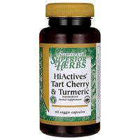 Swanson Hiactives Tart Cherry & Turmeric 60 Veg Capsules