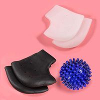 3 Pcs Gel Heel Protectors Kits, Plantar Fasciitis Gel, Heel Pads Heel Sleeves Massage Ball