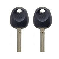 New Uncut Transponder Chip Ignition Key Blank Tibby Blade For Hyundai Kia (2 Pack)