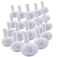 Pack of 20 Large Thai Spa Herbal Massage Compress Ball Warm Hot Therapy LUK Pra KOB 200 g.
