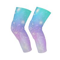 Knee Sleeve Galaxy Fantasy Space Full Leg Brace Compression Long Sleeves Pant Socks for Running, Jogging, Sports, Crossfit, Basketball, Joint Pain Relief, Men and Women 1 Pair