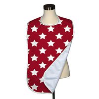 Freedom Stars Red Adult Bib - Covered with Care 5 Pack