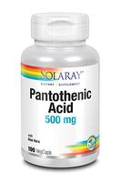 Solaray Pantothenic Acid 500mg -100 Caps
