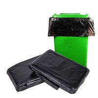 50 Pcs Black Heavy Duty Garbage 18 Gallon Extra Large Commercial Trash Bag Contractor Bags Garbage Lawn Leaf Bags Yard