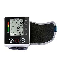 ZKKAW Upper Arm Blood Pressure Monitor, LCD Digital Electric Sphygmomanometer BP Tester with Large Cuff Machine Meter 2 User Modes Use for Home