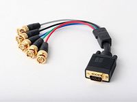 FYL Atlona VGA Male to RGBHV Component BNC/RCA Breakout Video Adapter AT19082-ADM