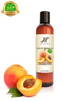 100% Organic Apricot Kernel Oil by Velona | All Natural Oil for Soap Making, Massage, Hair, Body, Skin & Face Care| Refined, Cold Pressed | Size: 8 oz
