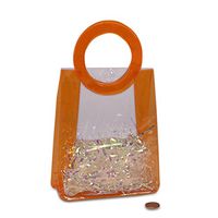 Orange Handle Vinyl Bags | Quantity: 12 | Width: 2"