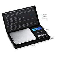 FuriGer Electronic Scales, Jewelry Lab Carat Food Scales with Back-lit LCD Display High Accuracy Portable Multifunction Balance Weight Gram Weighting Electronic Scales,100g/0.01g