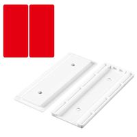 Volwco Self Adhesive Power Strip Fixator, Multipurpose Punch-Free Wall-Mounted Desktop Socket Fixer Cable Organizer Holder, Washable & Reusable for Outlet Adapter, WiFi Router, Tissue Box and More