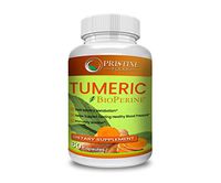 Organic Turmeric Curcumin w BioPerine Immune Booster Non-GMO Gluten Free Veggie Capsules with Pepper Potent Pain and Inflammation Relief Joint Support w 95% Standardized Curcuminoids USA