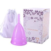 LWWOZL Menstrual Cup | Reusable Menstrual Cups of Silicone Soft Cup Women's Hygiene Cup Multi Size Optional (Color : Purple, Size : S)
