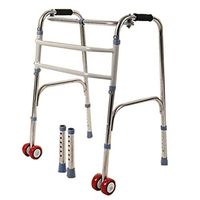Drive Medical Aluminum Walker Fold Medical Walking Mobility Aid for Elderly, Seniors, Handicap, Disabled(Accessories Included)