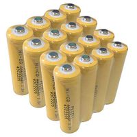 AA Rechargeable Batteries 1.2V NICD 600mAh for Garden Landscaping Solar Lights (16-Pack)