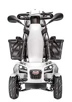 Freerider FR 1 Mobility Scooter for Adults & Seniors, All Terrain, 4-Wheel Type, Suspensions, Led Lighting, Superior Ground Clearance, 400lbs, Arctic White, Upgrad-Able, AMZ Edition