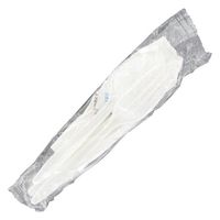 E176000 Empress Medium Weight Cutlery Kit Polypro Knife, Fork, Teaspoon, S&P, Napkin 250 / cs