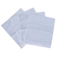 uxcell 4pcs Cleaning Cloth Microfiber Dish Towels, 9" x 7.1" Machine Washable Highly Absorbent Kitchen Non-Scratch Scrub Pads Dishcloths Blue
