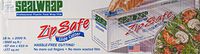 Sealwrap Cling Classic Zip Safe Plastic Wrap, 12" Wide by 2000' Length, Clear, 75.2 Ounce