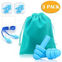 Sleeping Ear Plugs, WECLUB Soft Silicone Noise Cancelling Ear Plugs with Cord Noise Reduction for Sleeping, Snoring, Swimming, Concerts and Airplanes