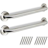 AmeriLuck Stainless Steel Bath Grab Bar, ADA 500lbs Loading Capacity, Brushed Nickel, 42in | 2Pack