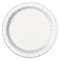 White Paper Plates, 8ct