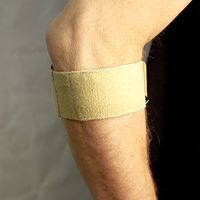 AT Surgical Adjustable Counterforce Brace with Cool Gel Compression Pad for Tennis Elbow - Biege