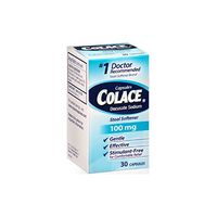 Colace Docusate Sodium Stool Softener Capsules 100 mg - 30 capsules