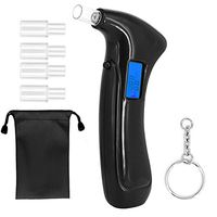 2020 Professional Breathalyzer, LED Screen Portable Breath Alcohol Tester Digital Auto Power Off and Sound Alarm Best Breathalyzer with 5 Mouthpieces + Carrying Case for Drivers Or Home Use