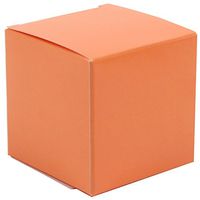 JAM PAPER Glossy Gift Boxes - 2 x 2 x 2 - Orange Glossy - 10/Pack