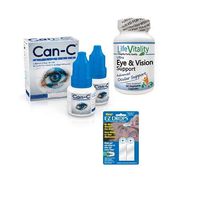 Can-C Eye Drops, Life Vitality Ultra Eye & Vision Support, EZ Drops Bundle Deal